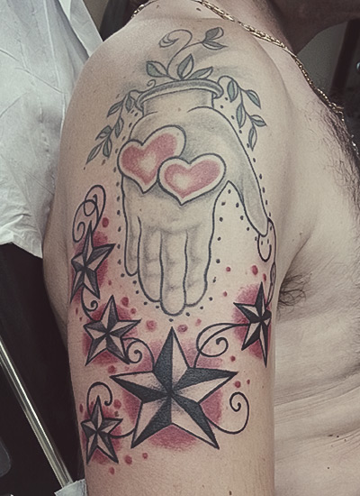 Mão Old School Tattoo